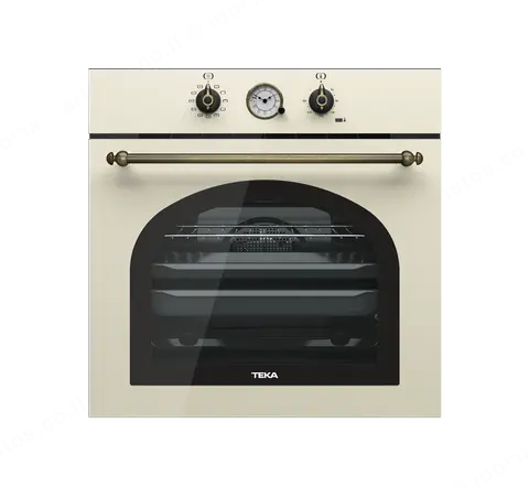 Teka תנור בנוי 60 ס"מ עיצוב כפרי וניל מוברש ניקוי Hydroclean® PRO תוצרת TEKA דגם HRB-6300VN