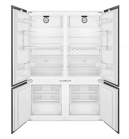 SMEG מקרר אינטגרלי 140 ס"מ 740 ליטר מקפיא תחתון יצרן קרח מנוע אינוורטר TOTAL NO FROST תוצרת SMEG דגם C875TNE 140