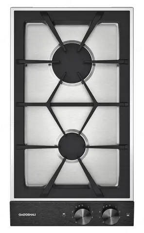 GAGGENAU כיריים דומינו גז 28 ס"מ 2 מבערים נירוסטה פאנל שחור מט סדרה Vario 200 תוצרת GAGGENAU דגם VG232120F
