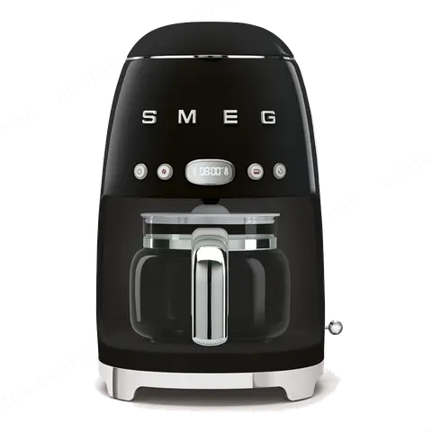 SMEG מכונת קפה פילטר בצבע שחור מסדרת 50's Retro Style,תוצרת SMEG דגם DCF02BLEU