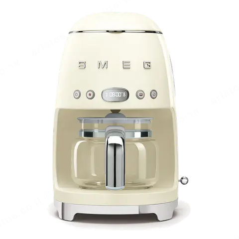 SMEG מכונת קפה פילטר בצבע שמנת מסדרת 50's Retro Style,תוצרת SMEG דגם DCF02CREU
