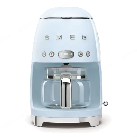 SMEG מכונת קפה פילטר בצבע תכלת מסדרת 50's Retro Style,תוצרת SMEG דגם DCF02PBEU