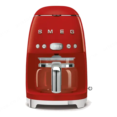 SMEG מכונת קפה פילטר בצבע אדום מסדרת 50's Retro Style,תוצרת SMEG דגם DCF02RDEU