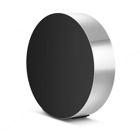 bang & olufsen רמקול עוצמתי בעיצוב איקוני מבית Bang & Olufsen צבע כסף דגם Beosound Edge silver