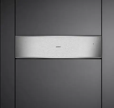 GAGGENAU מגירת חימום 76 ס"מ גובה 21 ס"מ נירוסטה בציפוי זכוכית מבית סדרה 400 GAGGENAU