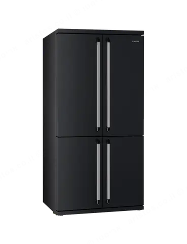 SMEG מקרר עם מקפיא, בעל 4 דלתות שחור,מסדרת Victoria תוצרת SMEG דגם FQ960N