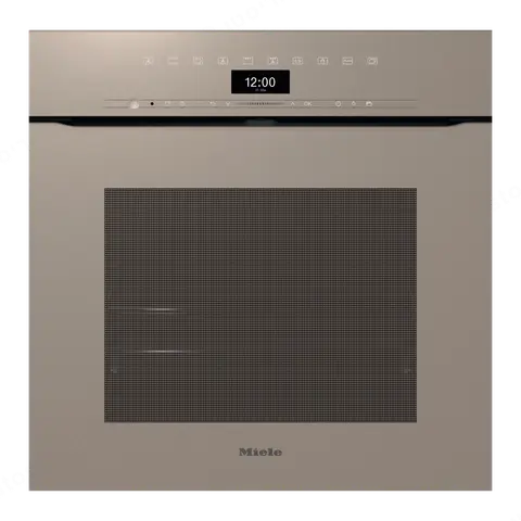 Miele תנור בנוי 60 ס"מ פירוליטי 76 ליטר אפייה עם לחות ArtLine Touch2Open תוצרת Miele דגם H 7464 BPX Pearl beige