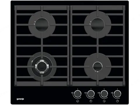 Gorenje כיריים גז 4 מבערים גימור זכוכית שחורה GORENJE GTW641UB