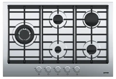 Gorenje כיריים גז נירוסטה 5 מבערים ברוחב 75 ס"מ GORENJE GW761UX תצוגה