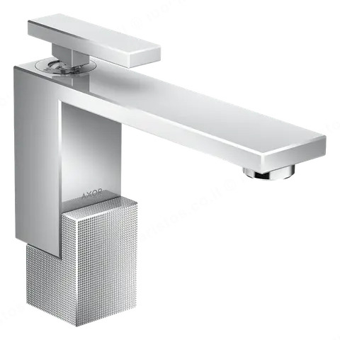 AXOR סוללת פרח 130 לכיור רחצה חיתוך יהלום גימור כרום סדרת EDGE מבית AXOR דגם 46011000