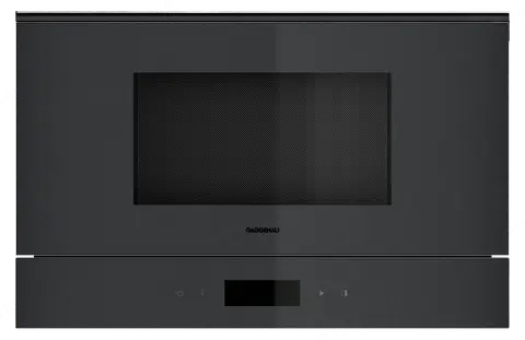 GAGGENAU מיקרוגל בנוי משולב גריל 38 ס"מ דלת צד פתיחה שמאלה גימור Onyx סדרת Minimalistic תוצרת GAGGENAU דגם GM221100