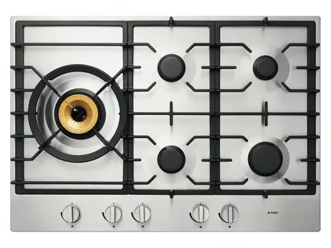 ASKO כיריים גז 75 ס"מ 5 מבערים נירוסטה מוברשת תוצרת ASKO דגם HG1776SB