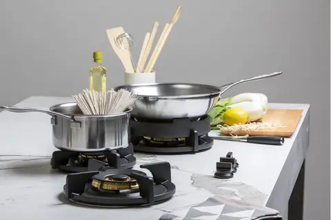 PITT cooking כיריים גז 3 מבערים רוחב ארון 90 ס"מ מבית PITT cooking דגם Colo