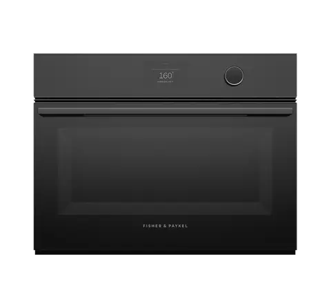 Fisher & Paykel תנור בנוי משולב מיקרוגל 45 ס"מ AirFry צג TFT גימור שחור סדרה 9 תוצרת FISHER&PAYKEL דגם OM60NMTDB1