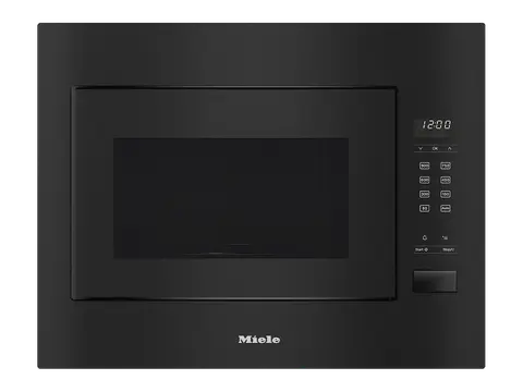 Miele מיקרוגל בנוי 45 ס"מ דלת צד זכוכית שחורה תוצרת Miele דגם M 2240 SC