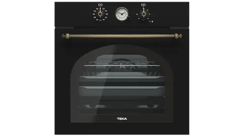 Teka תנור בנוי 60 ס"מ עיצוב כפרי שחור פחם ניקוי Hydroclean® PRO תוצרת TEKA דגם HRB 6300 AT
