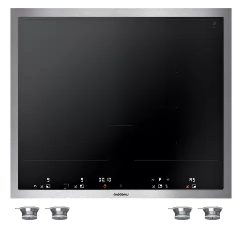 GAGGENAU כיריים אינדוקציה 60 ס"מ Flex מסגרת נירוסטה מתגים קדמיים סדרה 400 תוצרת GAGGENAU דגם VI462113