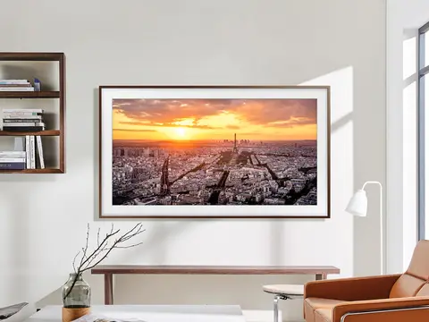 Samsung טלוויזיה QLED The Frame Quantum HDR 4K 120Hz ''75 4K מסגרת ניתנת להתאמה תוצרת Samsung דגם QE75LS03D 