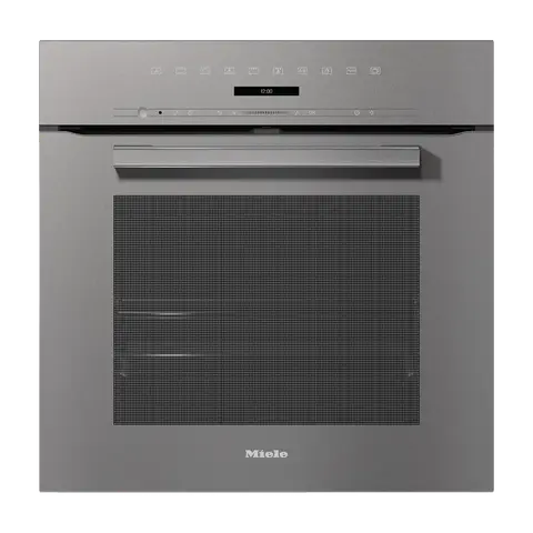 Miele תנור בנוי 60 ס"מ 76 ליטר סגירה ופתיחה שקטה תוצרת Miele דגם H 7260 B grey
