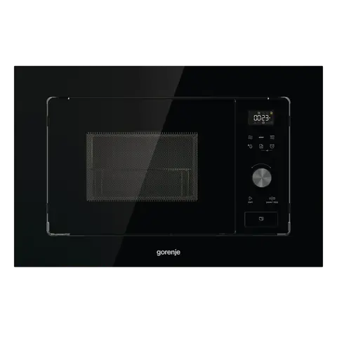 Gorenje מיקרוגל אינטגרלי משולב גריל ניקוי באדים זכוכית שחורה תוצרת Gorenje דגם BM201AG1BG