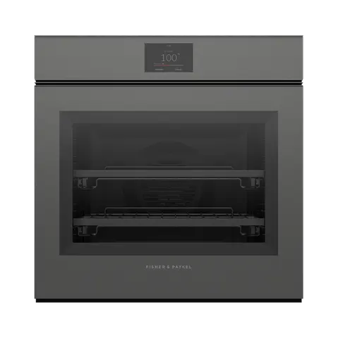 Fisher & Paykel תנוי בנוי 60 ס"מ משולב סטימר לאידוי פתיחה וסגירה חשמלית צג TFT גימור אפור סדרה 11 תוצרת FISHER&PAYKEL דגם OS60SMTNG1