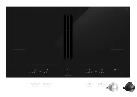 GAGGENAU כיריים אינדוקציה 90 ס"מ FLEX בשילוב קולט אדים התקנה שטוחה סדרה 400 תוצרת GAGGENAU דגם CV492105