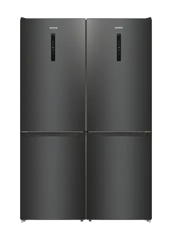 Gorenje מקרר מקפיא תחתון רוחב 120 ס"מ 660 ליטר NO FROST שחור מטאלי תוצרת Gorenje דגם NRK619EABLX4 תצוגה