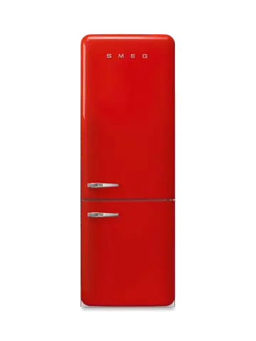 SMEG מקרר מקפיא תחתון רטרו בצבע אדום מסדרת 50'Retro Style תוצרת SMEG דגם FAB38