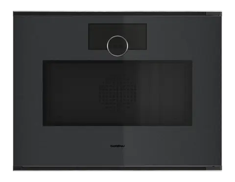 GAGGENAU תנור אידוי 45 ס"מ 2 מיכלי מים משולב טורבו וגריל דלת צד גימור Onyx סדרת Minimalistic תוצרת GAGGENAU דגם GS241100