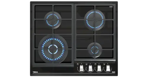 Teka כיריים גז 60 ס"מ זכוכית שחורה תוצרת TEKA דגם GZC 64320
