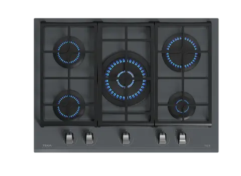 Teka כיריים גז 70 ס"מ זכוכית אפורה תוצרת TEKA דגם GZC 75330 XBB