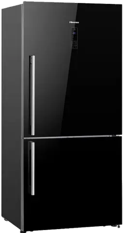 Hisense מקרר מקפיא תחתון זכוכית שחורה 500 ליטר HISENSE דגם RD60WC4SYBG 