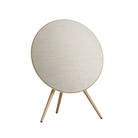 bang & olufsen רמקול יוקרתי מעוצב בצבע זהב מבית Bang & Olufsen דגם Beosound A9 5th Gen Gold