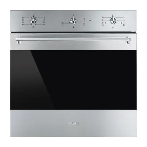 SMEG תנור בנוי 60 ס"מ ניקוי באדים נפח 79 ליטר תוצרת SMEG דגם SF6388X1