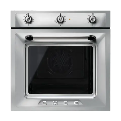 SMEG תנור טורבו אקטיבי בנוי 60 ס"מ, נירוסטה מסדרת Victoria תוצרת SMEG דגם SF6905X1