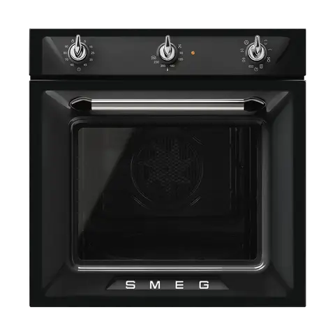 SMEG תנור טורבו אקטיבי בנוי 60 ס"מ, שחור מסדרת Victoria תוצרת SMEG דגם SF6905N1