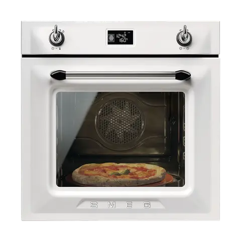 SMEG תנור פיצה מקצועי בנוי 60 ס"מ לבן סדרת Victoria תוצרת SMEG דגם SF6922BPZE1
