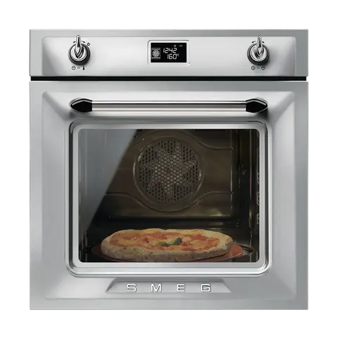 SMEG תנור פיצה מקצועי בנוי 60 ס"מ נירוסטה סדרת Victoria תוצרת SMEG דגם SF6922XPZE1