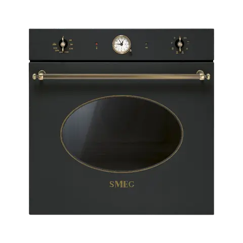 SMEG תנור פירוליטי שחור פחם, 60 ס"מ מסדרת Colonial תוצרת SMEG דגם SFP805AO