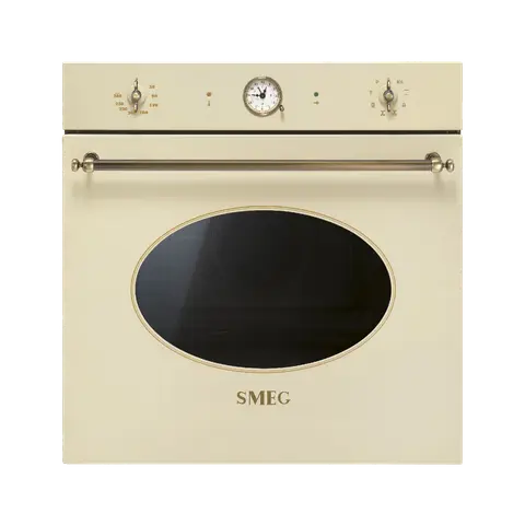 SMEG תנור פירוליטי צבע קרם עם גימור פליז, 60 ס"מ תוצרת SMEG דגם SFP805PO