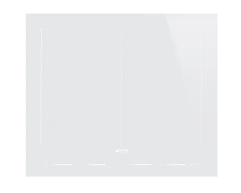 SMEG כיריים אינדוקציה 60 ס"מ, זכוכית לבנה תוצרת SMEG דגם SIM662DW