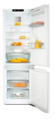 Miele מקרר אינטגרלי מקפיא תחתון 60 ס''מ NO-FROST DuplexCool טריקה שקטה תוצרת Miele דגם KFN 7734 E