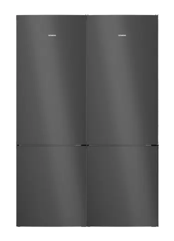 Siemens מקרר קו ארון מקפיא תחתון 140 ס"מ 880 ליטר NO FROST hyperFresh נירוסטה שחורה תוצרת Siemens דגם KG49NVXCG 140