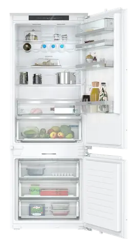 Siemens מקרר אינטגרלי מקפיא תחתון 71 ס"מ NO FROST hyperFresh טריקה שקטה תוצרת Siemens דגם KB96NADD0G