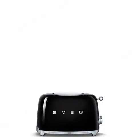 SMEG מצנם לשתי פרוסות, צבע שחור,מסדרת 50's Retro Styleתוצרת SMEG דגם TSF01BLEU