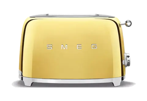 SMEG מצנם לשתי פרוסות,צבע זהב מבריק ,מסדרת 50's Retro Style,תוצרת SMEG דגם TSF01GOEU