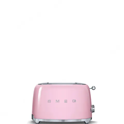 SMEG מצנם לשתי פרוסות,צבע ורוד,מסדרת 50's Retro Style,תוצרת SMEG דגם TSF01PKEU