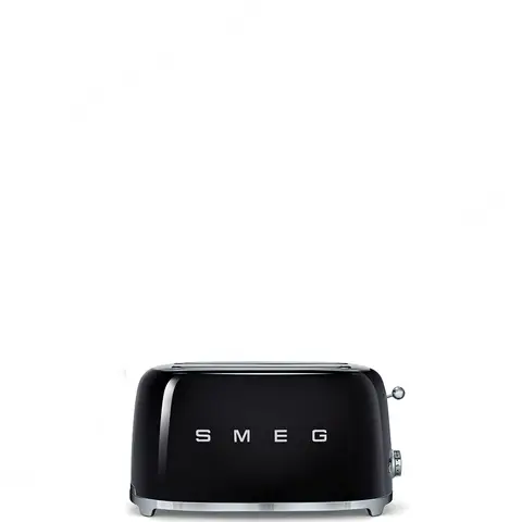 SMEG מצנם 4 פרוסות,צבע שחור,מסדרת 50's Retro Style,תוצרת SMEG דגם TSF02BLEU