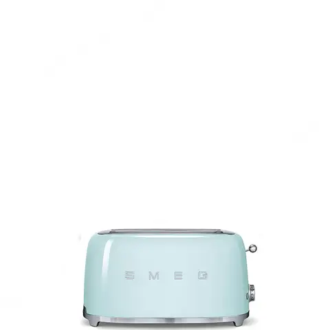 SMEG מצנם 4 פרוסות,צבע ירוק פסטל,מסדרת 50's Retro Style,תוצרת SMEG דגם TSF02PGEU