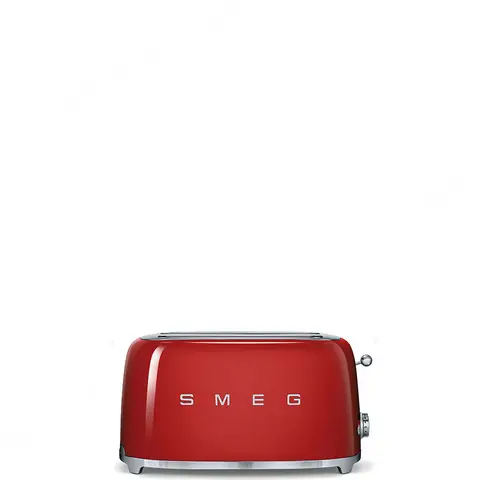 SMEG מצנם 4 פרוסות,צבע אדום,מסדרת 50's Retro Style,תוצרת SMEG דגם TSF02RDEU